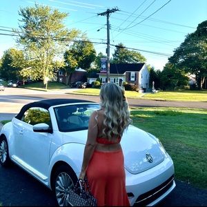 free people movement sunny daze jumpsuit in orange size small worn once!!